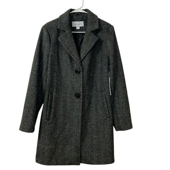Liz Claiborne houndstooth Gray Wool Blend
Coat(Size Large) - Picture 1 of 9